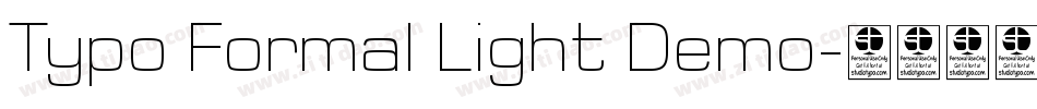 Typo Formal Light Demo字体转换